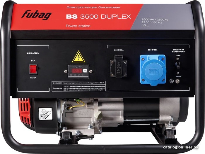 Бензиновый генератор Fubag BS 3500 Duplex - фото 2 - id-p222785766