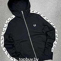 Худи на молнии Fred Perry с лампасами.