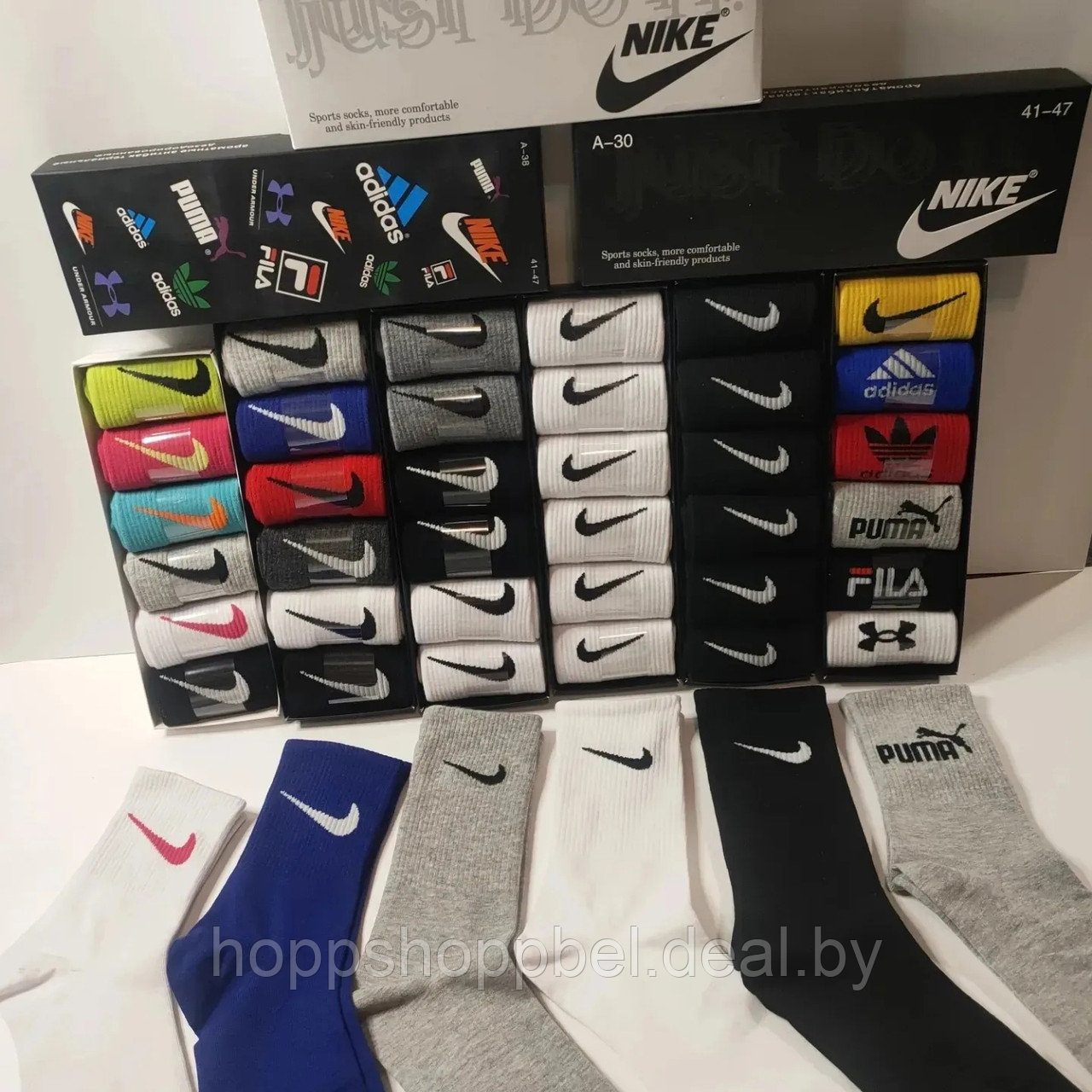 Набор носков Nike (6 пар в одном наборе) - фото 3 - id-p193619755