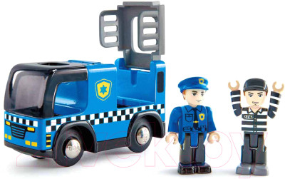 Автомобиль игрушечный Hape Полицейская машина с сиреной / E3738-HP - фото 2 - id-p222919930