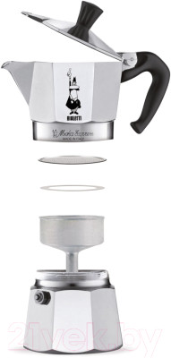 Гейзерная кофеварка Bialetti Moka Express 1161 - фото 2 - id-p222924003