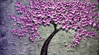 Фотообои листовые ФабрикаФресок Фиолетовое дерево / 165280