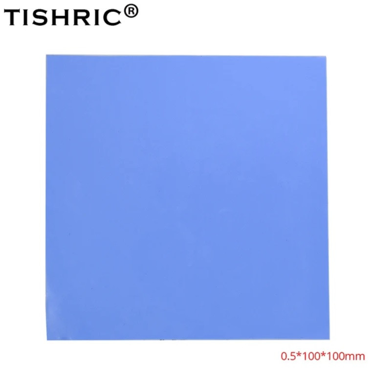 Термопрокладка TISHRIC, 100x100x0.5, 2 Вт/мК