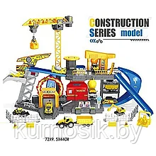 Игровой набор Парковка трек для машинок Строительная техника, P928-A