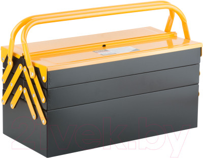 Ящик для инструментов FIT Металлический с 4-мя раздвижными отделениями / 65679 - фото 1 - id-p222935664
