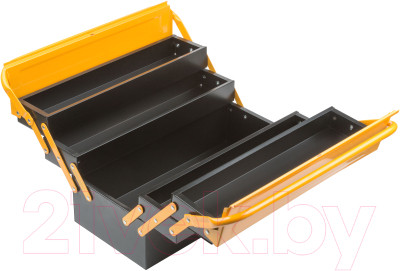 Ящик для инструментов FIT Металлический с 4-мя раздвижными отделениями / 65679 - фото 4 - id-p222935664