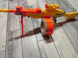 Детский пулемет fire storm 7005 аналог нерф Nerf , бластер с мягкими пулями