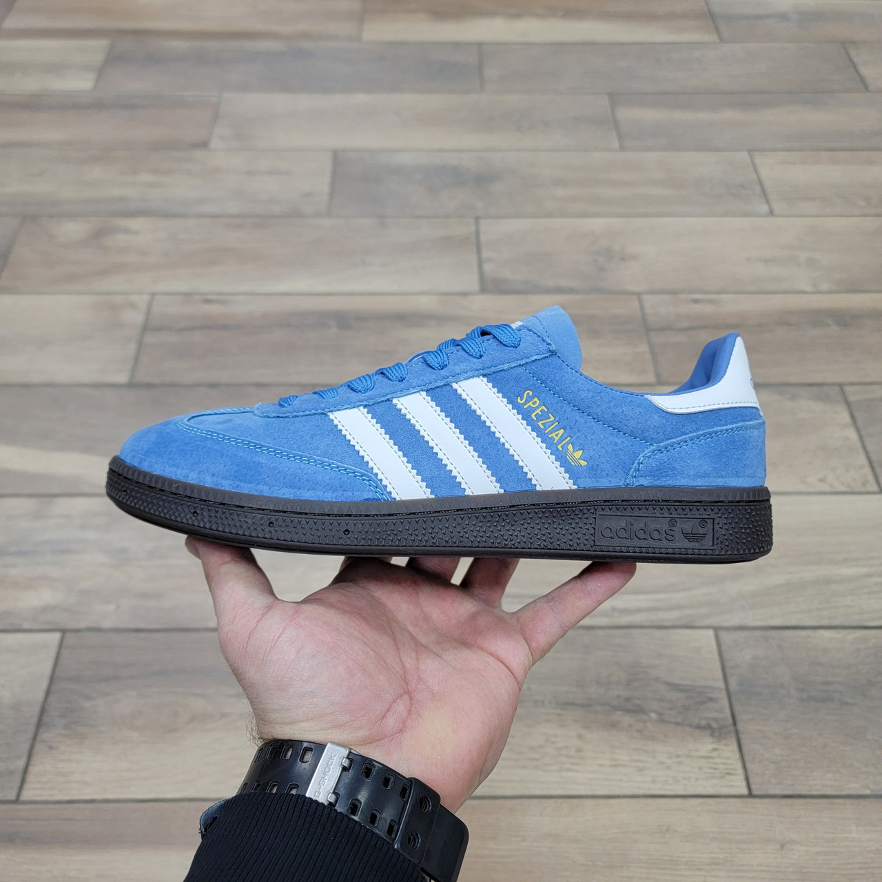 Кроссовки Adidas Spezial Blue White - фото 1 - id-p66466669