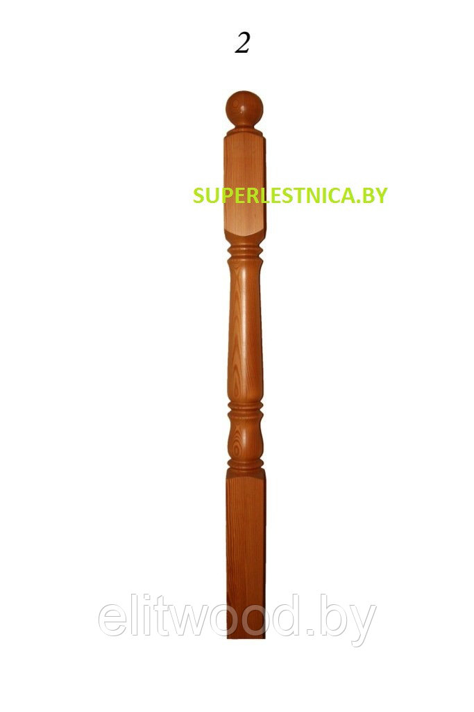 Столбы из сибирской лиственницы "Точеные" для лестниц - фото 4 - id-p32167215