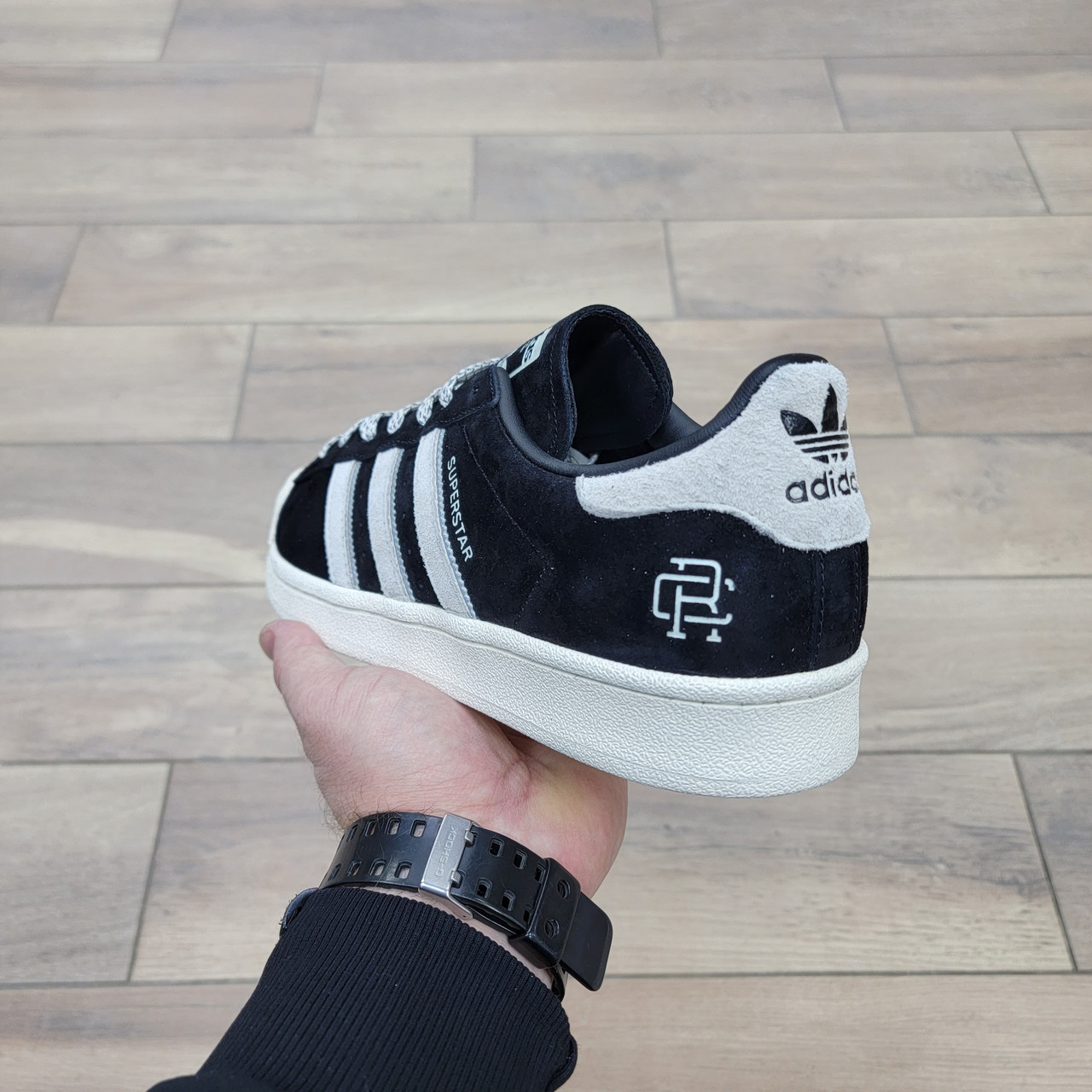 Кроссовки Adidas Superstar Old School Black x Reigning Champ - фото 4 - id-p21811379