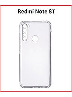 Чехол-накладка для Xiaomi Redmi Note 8T (силикон) прозрачный с защитой камеры