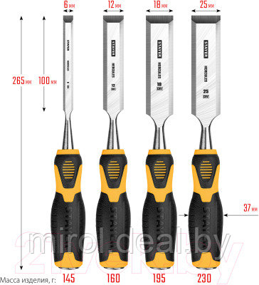 Набор стамесок Stayer Hercules 18205-H5-z01 - фото 8 - id-p222952082