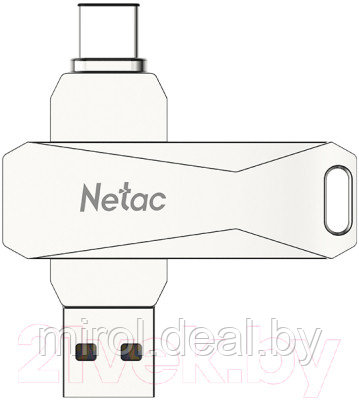 Usb flash накопитель Netac U782C Dual Flash Drive USB3.0 +Type-C 128GB(NT03U782C-128G-30PN) - фото 4 - id-p222957594