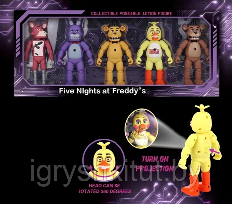 Фигурки Аниматроники с проектором, из Five Nights at Freddy's Funko Pop,в ассортименте, штучно - фото 6 - id-p222958669