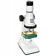 Микроскоп игрушечный с увеличением до 200x, 600х и 1200x, зеленый, фото 3