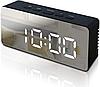 Настольные зеркальные LED-часы YQ-719 (часы, будильник, термометр, календарь), фото 8