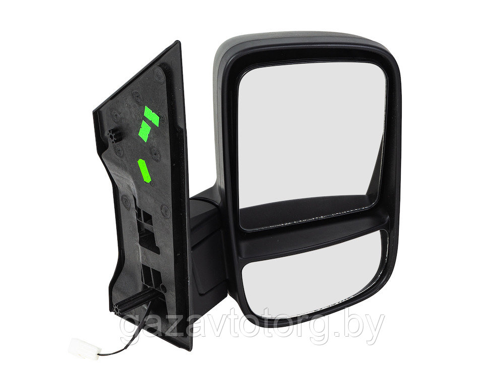 Зеркало Газель Некст с ручным приводом правое  с обогревом (1 опора 2 контакта), A21R23-8201020-20