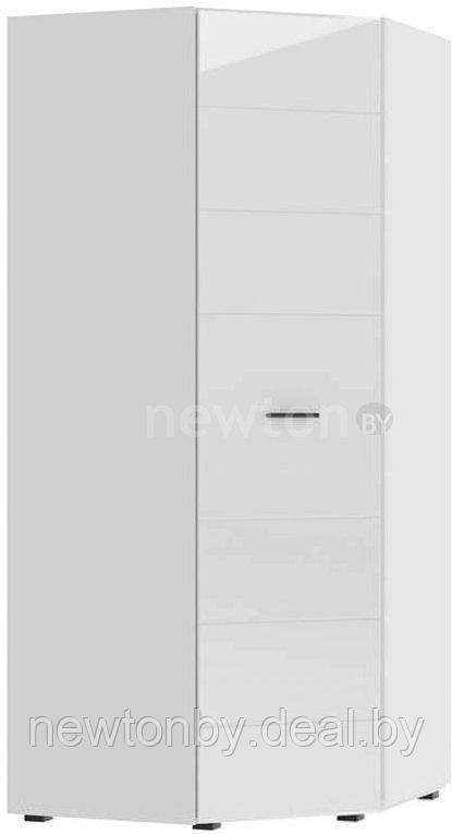 Шкаф распашной НК-Мебель Gloss 91х91 1-о дверный (белый/белый глянец) - фото 1 - id-p222959200