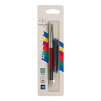 Ручка перьевая Parker JOTTER ORIGINALS RED1.0мм,+ 2 стержня (син и черн) блистер 2096872