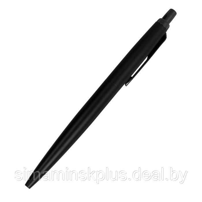 Ручка шариковая Parker Jotter XL Monochrome Black BT, корпус из нержавеющей стали, синие чернила - фото 2 - id-p222959712