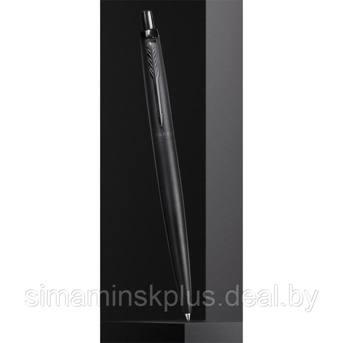 Ручка шариковая Parker Jotter XL Monochrome Black BT, корпус из нержавеющей стали, синие чернила - фото 6 - id-p222959712