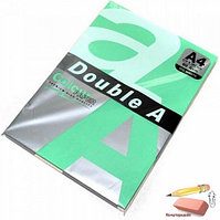 Бумага цветная DOUBLE A, А4, 80 г/м, ярко-зеленый, 100 листов, класс А+