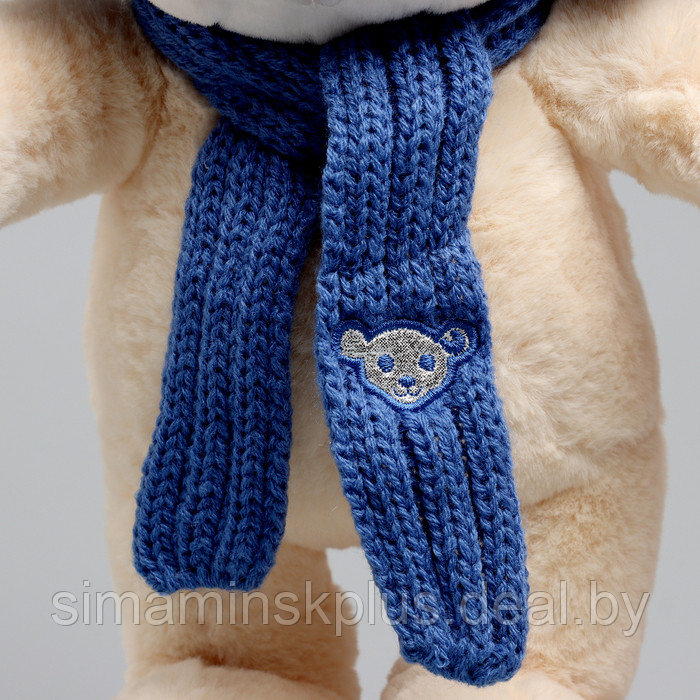 Мягкая игрушка "Little Friend", зайчонок на лыжах, синий шарф - фото 4 - id-p222961039