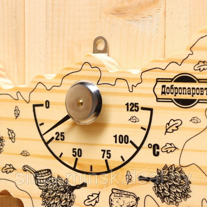 Термометр для бани "Карта России", деревянный, 23 х 12 см, Добропаровъ - фото 2 - id-p222962366