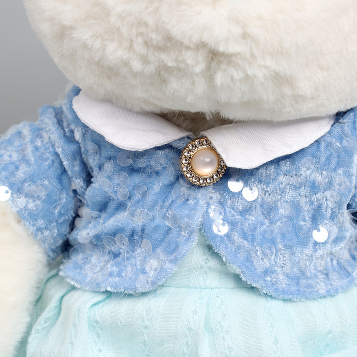 Мягкая игрушка "Little Friend", зайка в синем платье - фото 4 - id-p222962838