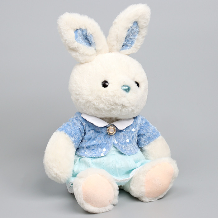 Мягкая игрушка "Little Friend", зайка в синем платье - фото 5 - id-p222962838