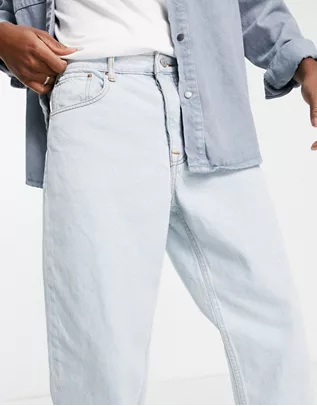Бледно-голубые широкие прямые джинсы ASOS DESIGN Размер W29L32 - фото 1 - id-p222966029