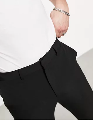 Черные супероблегающие брюки ASOS DESIGN Размер W30L30 - фото 2 - id-p222966184