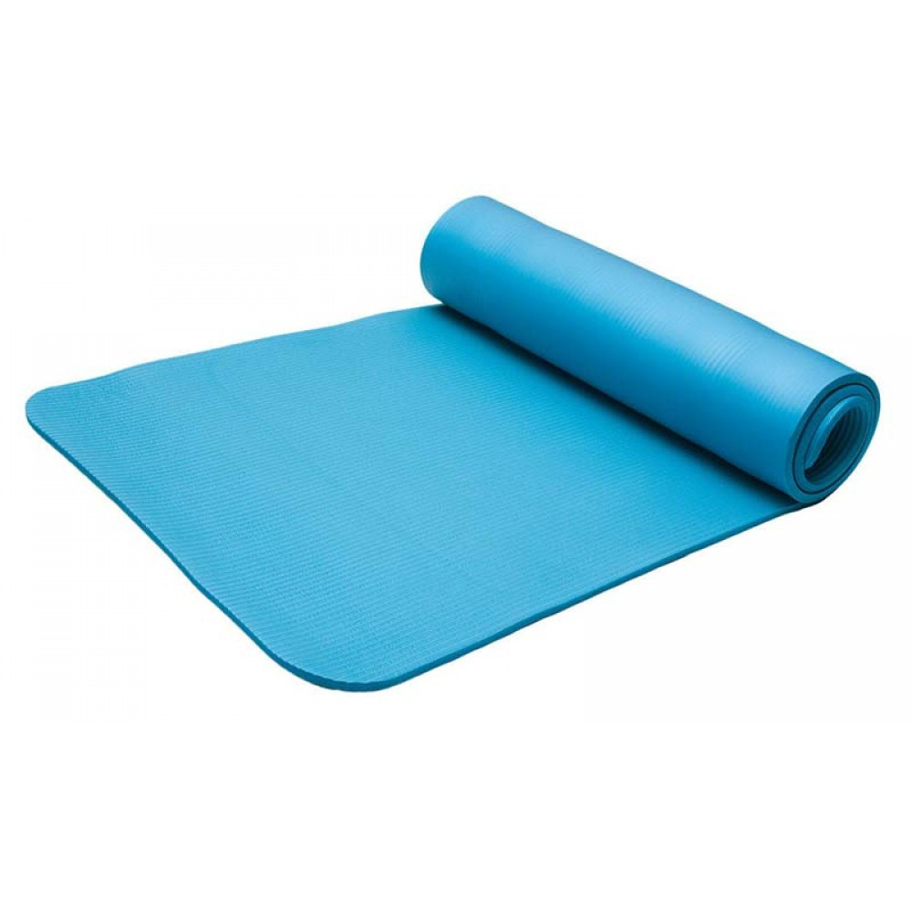 Коврик для фитнеса и йоги 180*61*1.5 см , синий , MBR-TOL-1,5