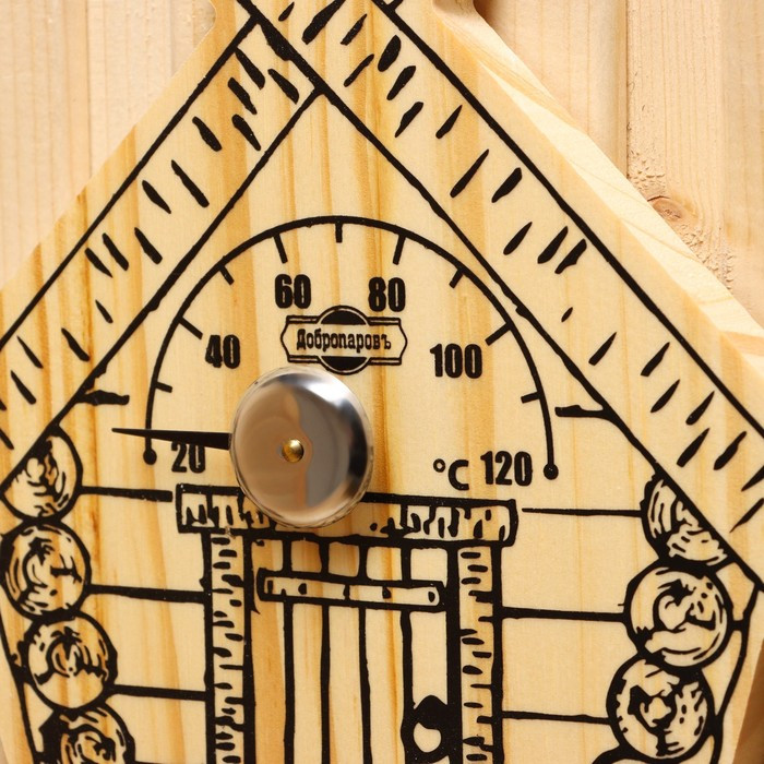 Термометр для бани "Парилочка", деревянный, 17 х 16 см, Добропаровъ - фото 2 - id-p222969955