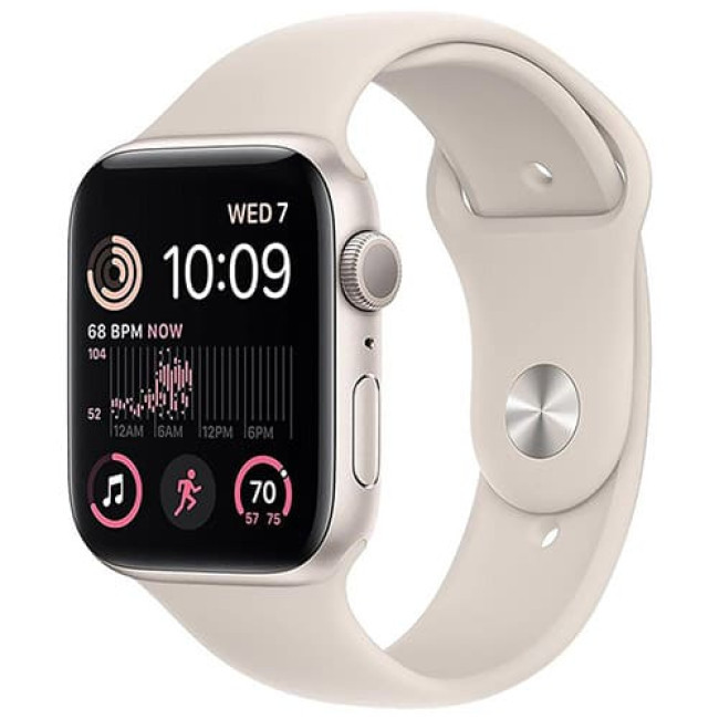 Умные часы Apple Watch SE 2 40 мм MR9U3LL/A (алюминиевый корпус, звездный свет/звездный свет, спортивный - фото 1 - id-p222969632