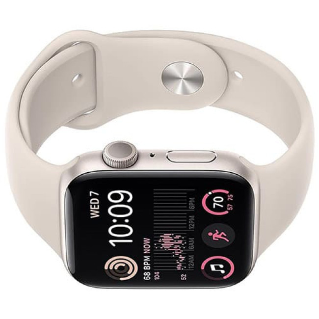 Умные часы Apple Watch SE 2 40 мм MR9U3LL/A (алюминиевый корпус, звездный свет/звездный свет, спортивный - фото 3 - id-p222969632