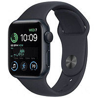 Умные часы Apple Watch SE 2 40 мм MR9X3LL/A (алюминиевый корпус, полуночный/полуночный, спортивный силиконовый