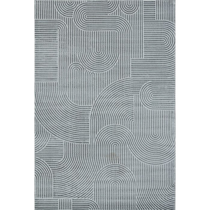 Ковёр прямоугольный Sirocco e508aq, размер 160x230 см, цвет d.grey-grey - фото 1 - id-p222970103