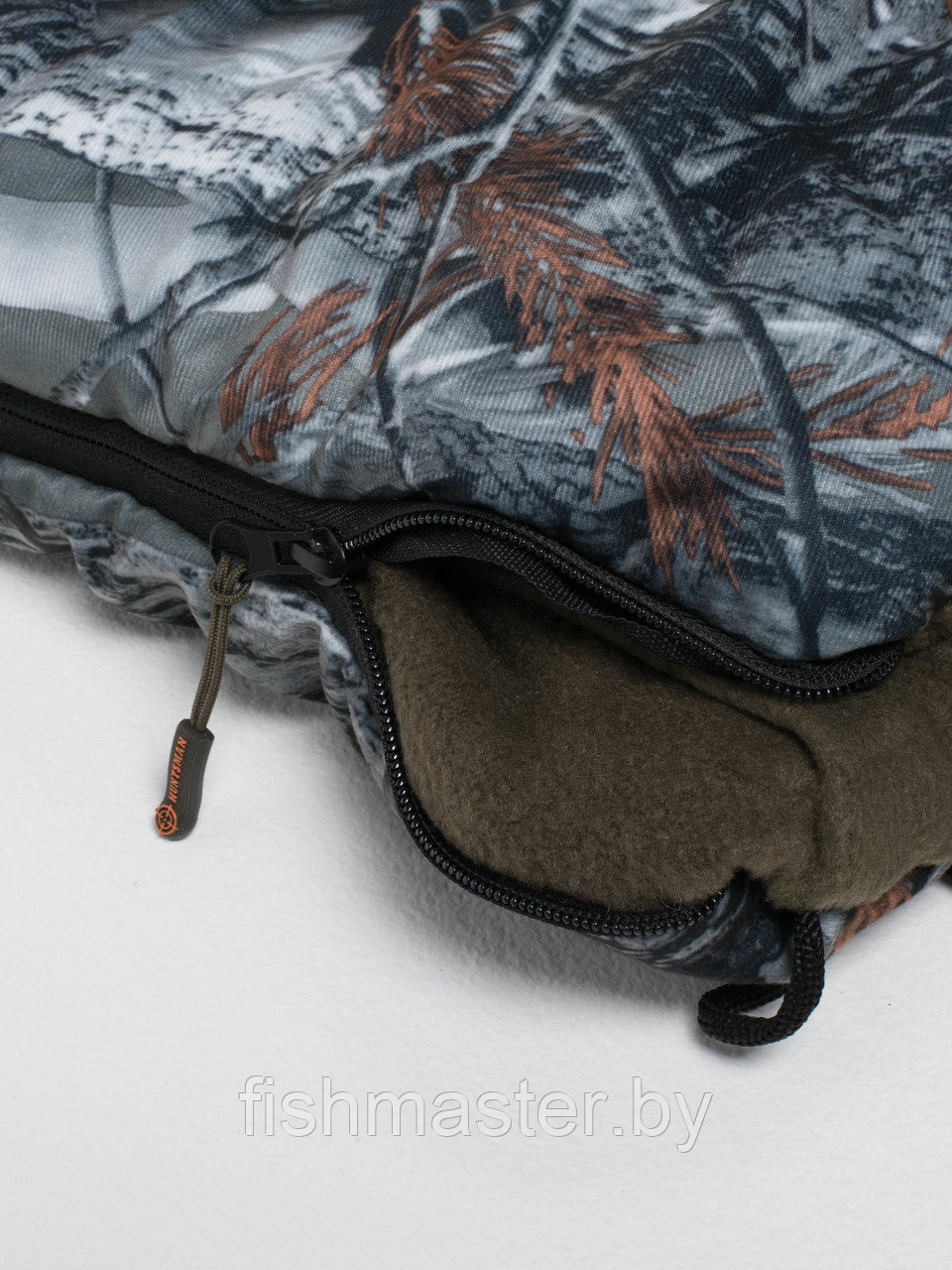 Спальный мешок HUNTSMAN Standart цвет Серый Лес ткань Alova - фото 4 - id-p222970689