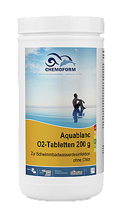 Химия для бассейна. Chemoform Аквабланк таблетки (200г), 1 кг.