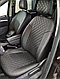 Чехлы на сиденья Iveco Daily 35C15 1+2, 2006-2013 Экокожа, Экокожа, черная, отстрочка РОМБ, фото 8