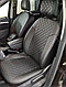 Чехлы на сиденья Volkswagen Caddy 2022- 5 мест Экокожа, черный + РОМБ, фото 8