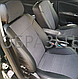 Чехлы на сиденья Volkswagen Passat B6 универсал 2005-2010, станд. сиденья, Экокожа, черная+ткань, фото 6