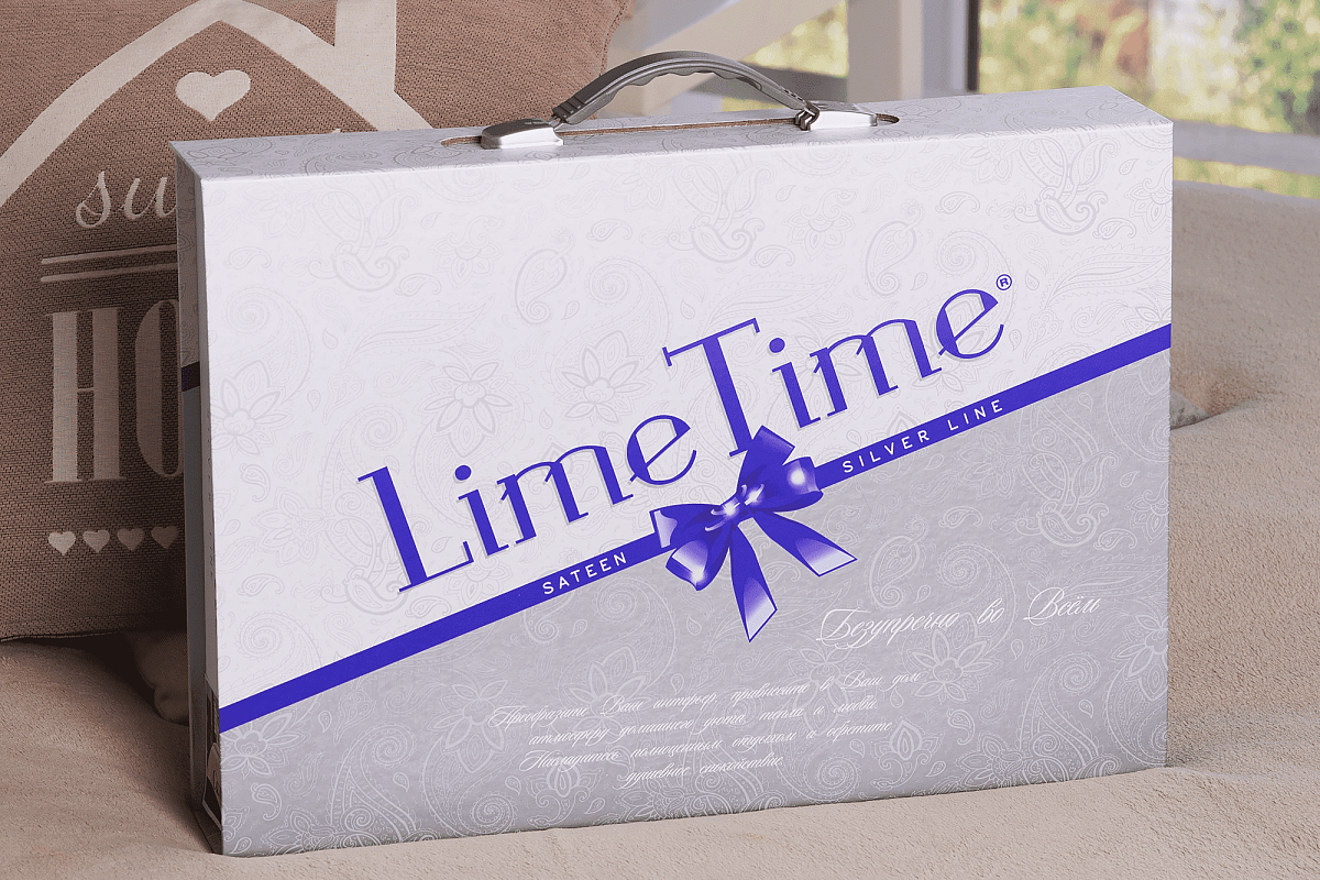 Постельное белье Lime Time 2-х сп. Silver Line сатин-жаккард Сария - фото 6 - id-p209272074