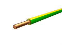 Провод ПуВ (ПВ1) 1х2,5 желто-зеленый