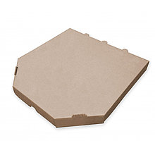 Упаковка для пиццы из картона 255х255х28 мм моноблок. Бурая. ЦЕНЫ БЕЗ НДС