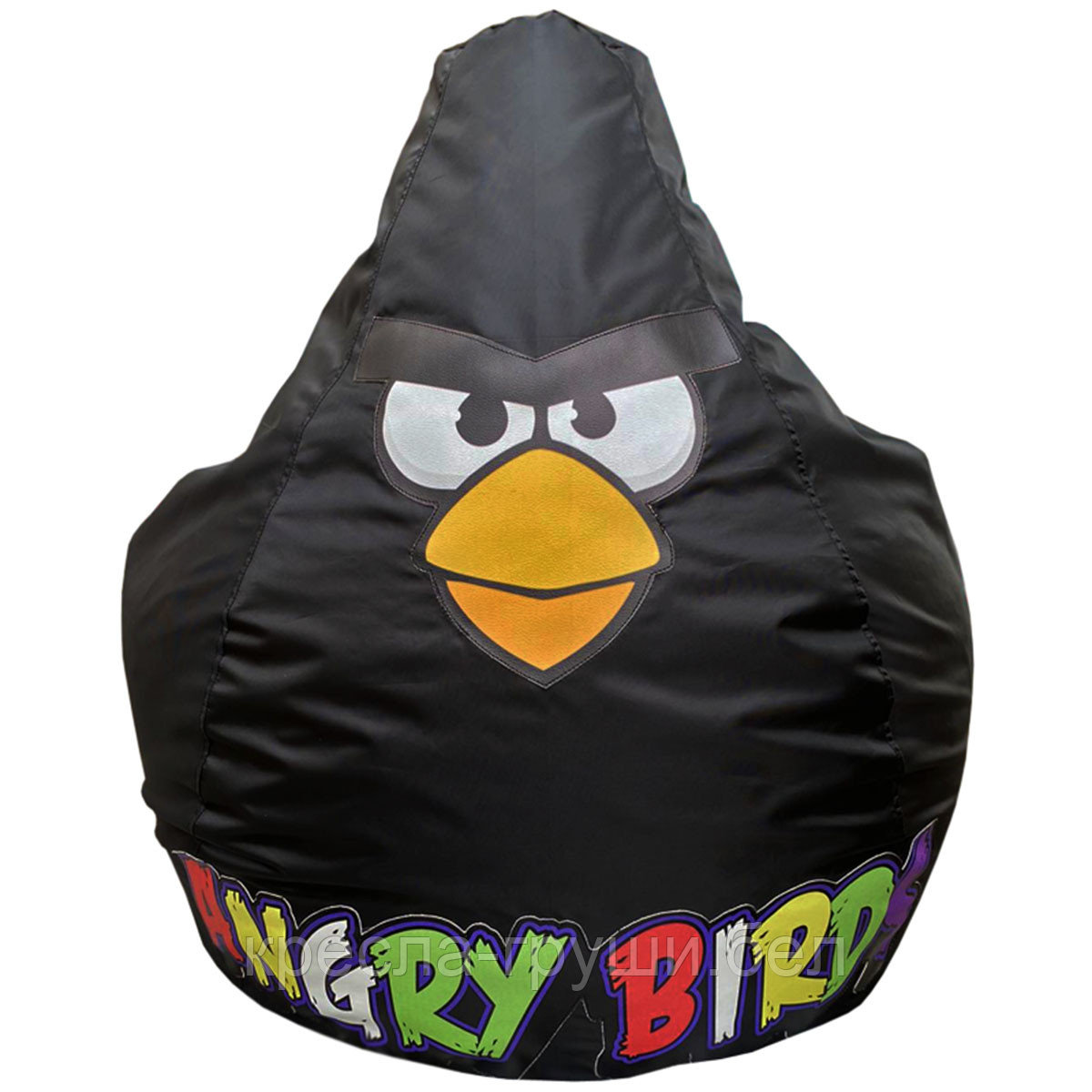 Кресло мешок Груша Angry Birds (черный) - фото 2 - id-p134307079