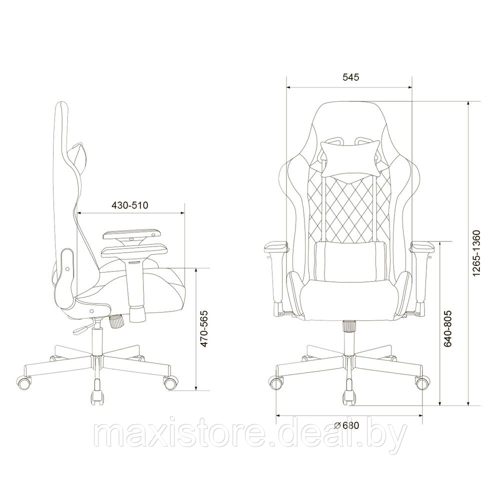 Игровое компьютерное кресло Zombie VIKING 7 KNIGHT Fabric (Черный) - фото 9 - id-p222974706