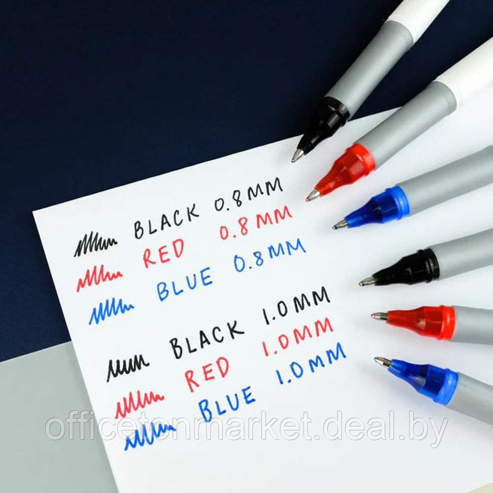 Ручка-роллер Pentel "Floatune", 0.8 мм, белый, стерж. черный - фото 6 - id-p222974762
