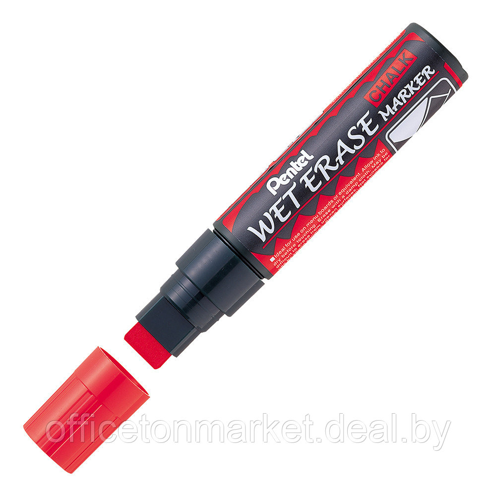 Маркер меловой "Wet erase", красный - фото 1 - id-p222974788